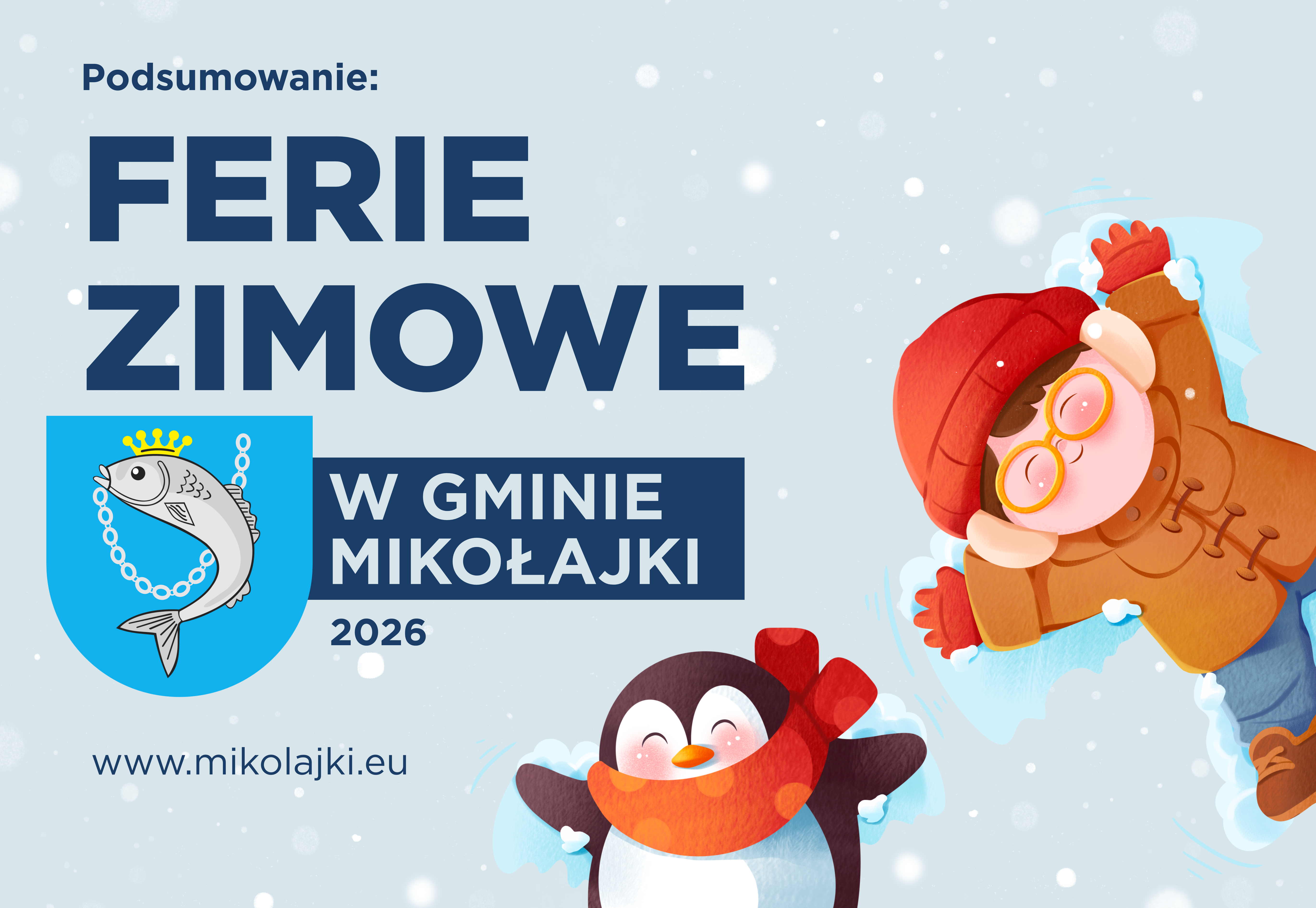Ferie zimowe w gminie Mikołajki - podsumowanie