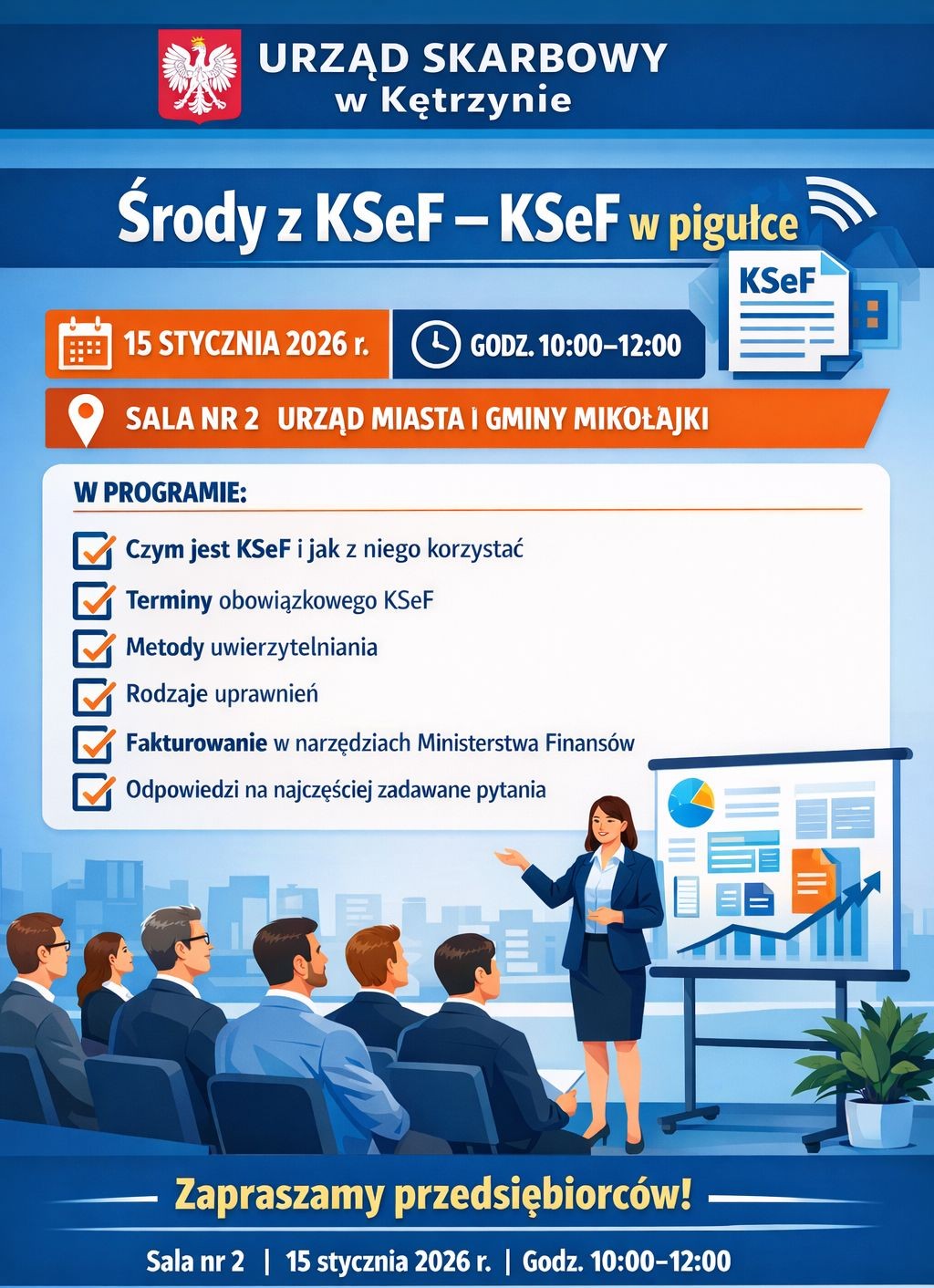 Szkolenie dla przedsiębiorców z systemu e-Faktur (KSeF)