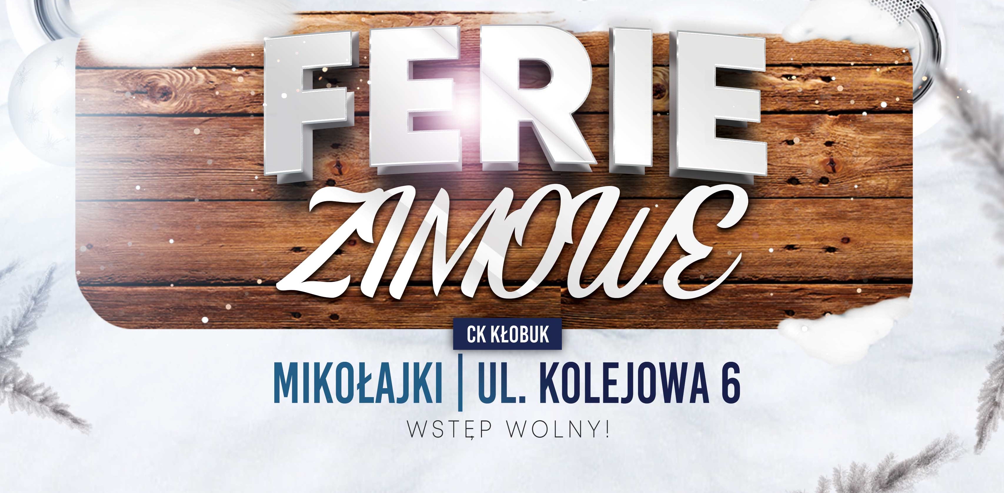 Zapraszamy na ferie zimowe