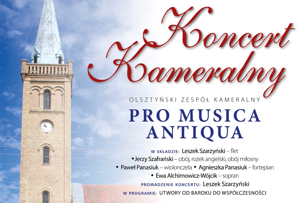 Zapraszamy na Koncert PRO MUSICA ANTIQUA - piatek, 18 września