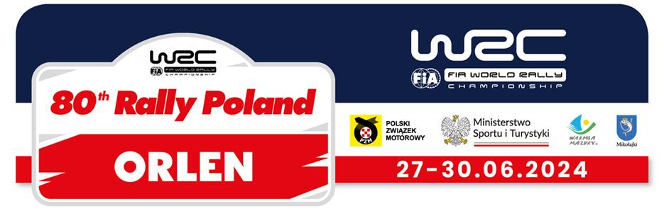 Jubileuszowy ORLEN 80. Rajd Polski siódmą rundą WRC 2024