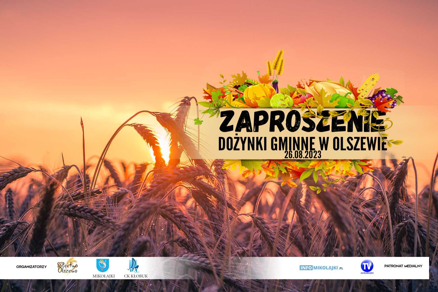 Zapraszamy na dożynki w Olszewie