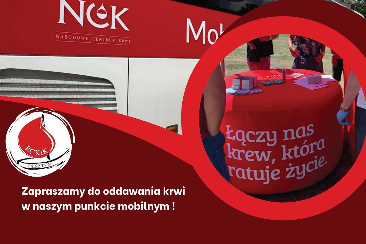 Mobilna akcja poboru krwi w Mikołajkach – 5 lipca 2025 r.