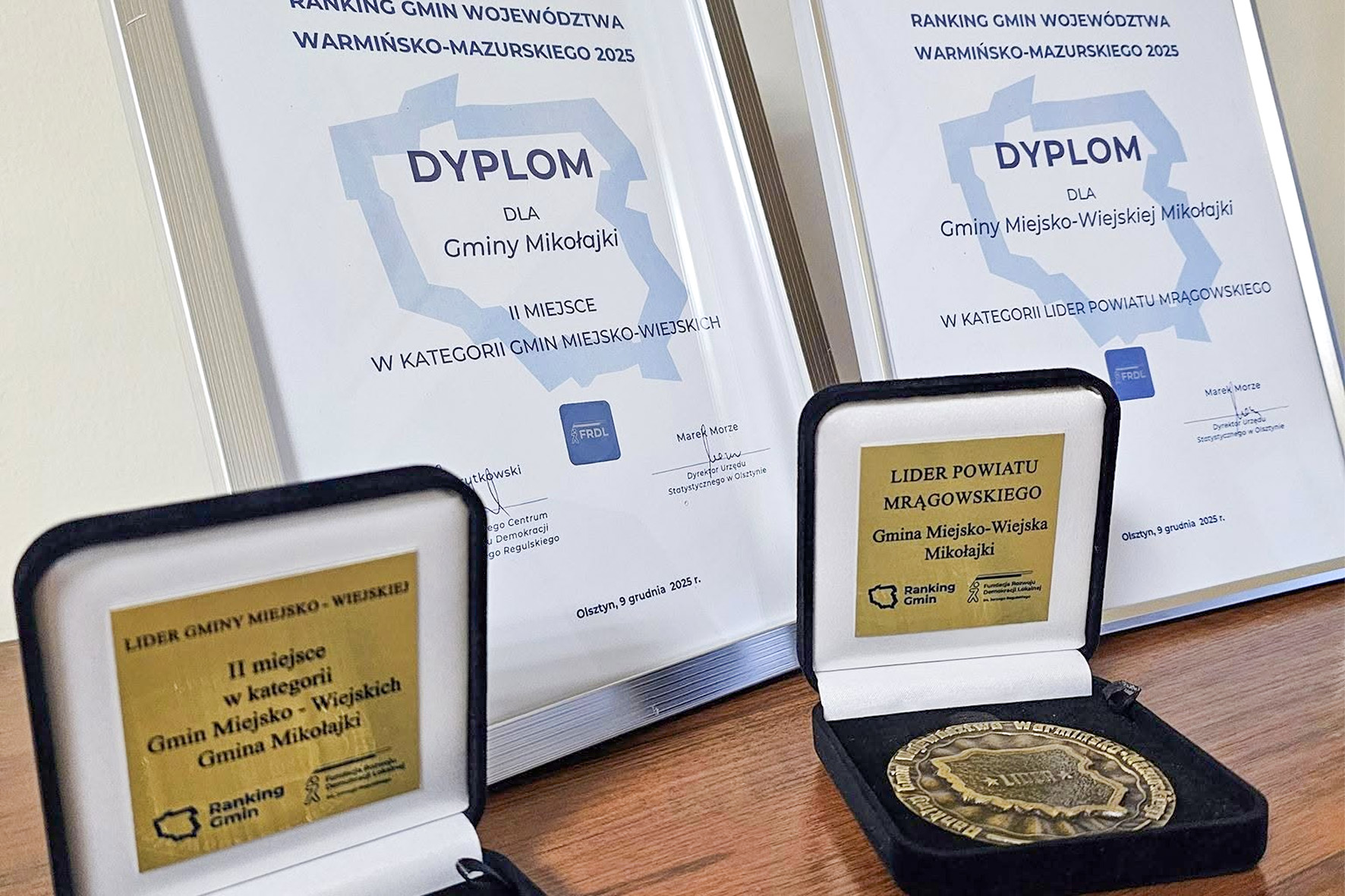 Gmina Mikołajki w czołówce regionu. Podwójny sukces w Rankingu Gmin 2025