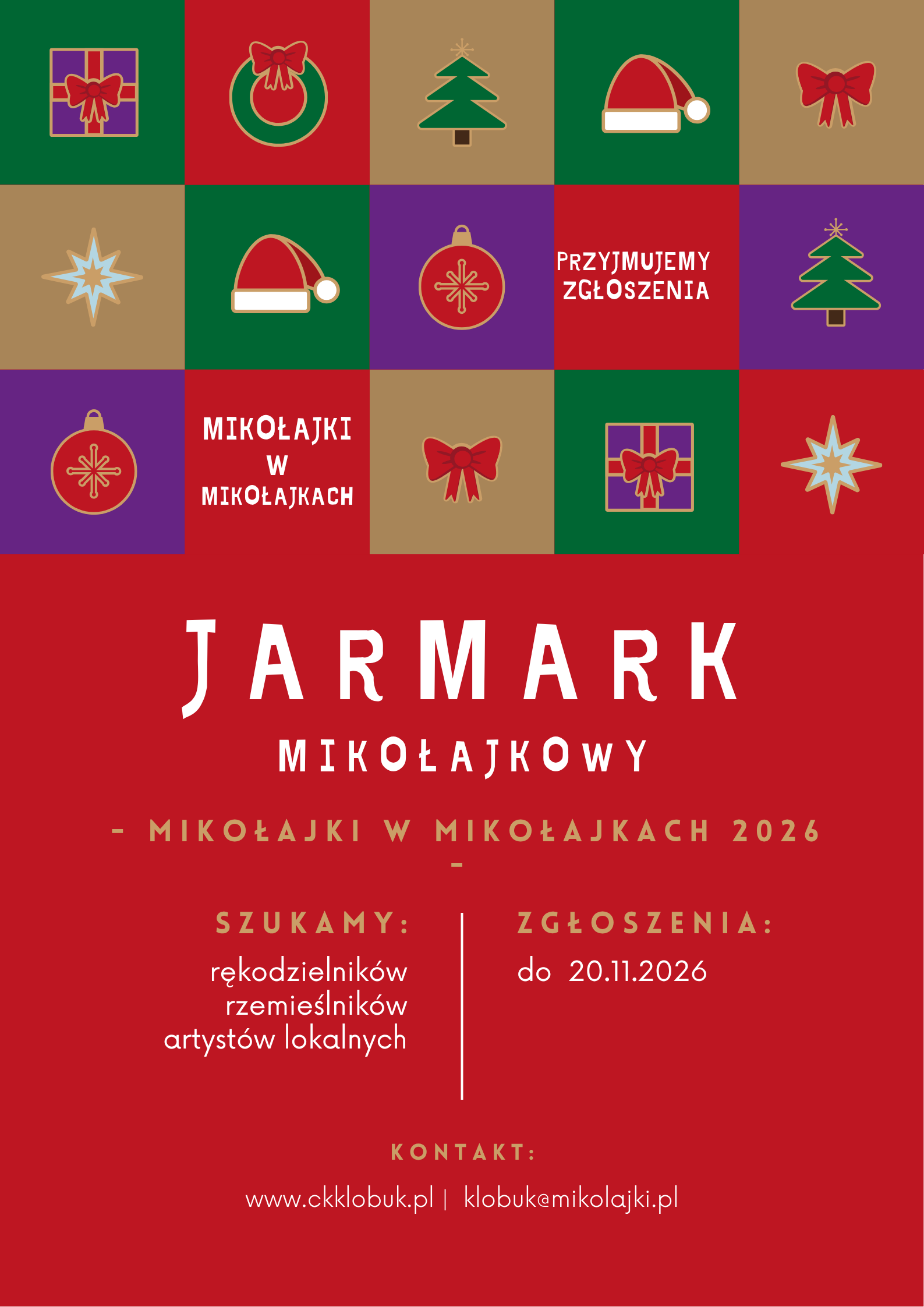 Ruszają zapisy na Jarmark Mikołajkowy