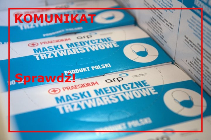 Punkty odbioru bezpłatnych maseczek na terenie Mikołajek